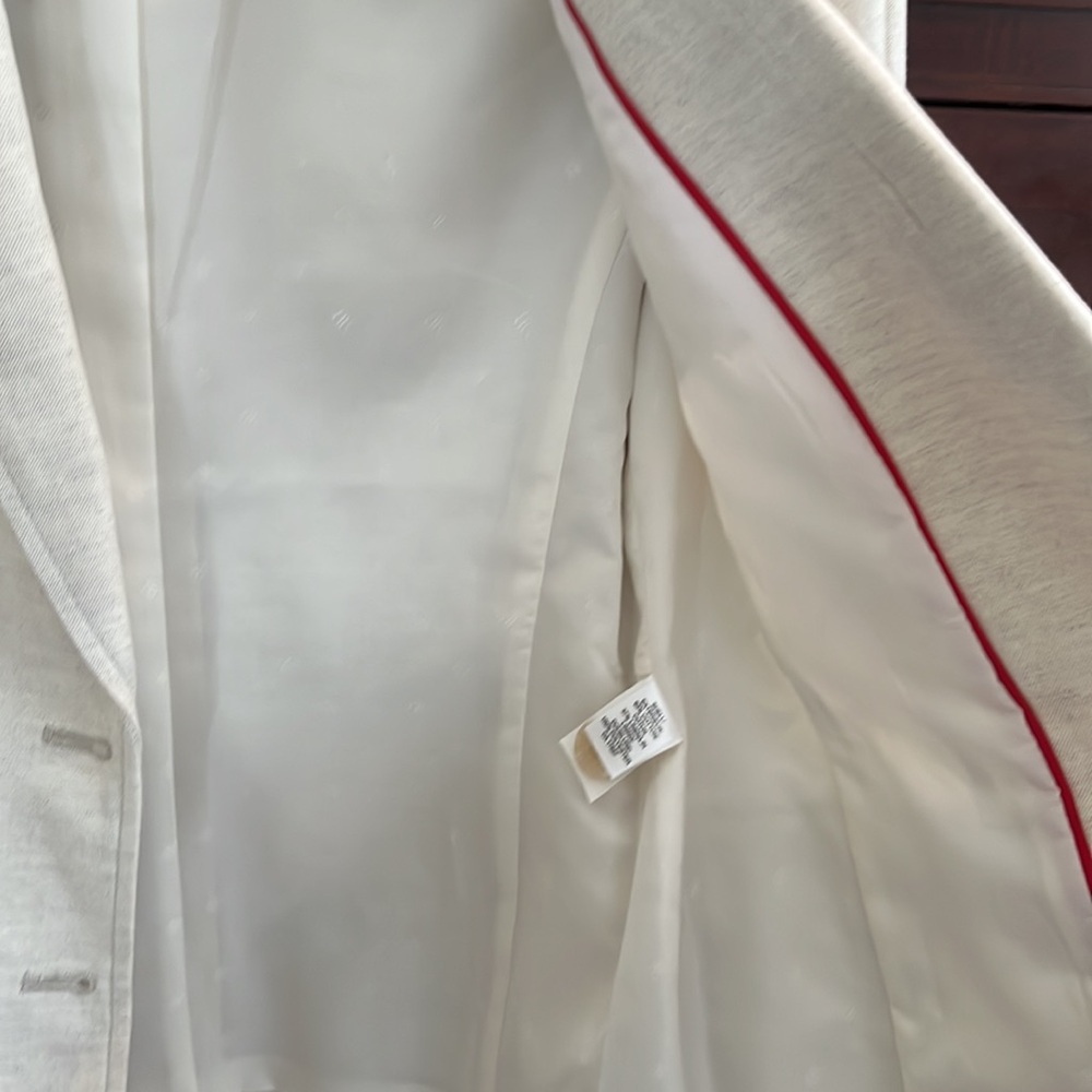 Banana Republic Linen Blazer Size 6 with Tie and Pockets NWOT - Picture 8 of 10